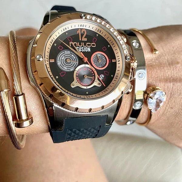 hermoso reloj mulco en pulso silicona llevalo a cuotas