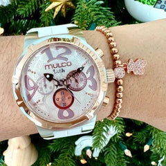 Reloj Mulco MW320637013 Dama Pulso Silcona Blanco