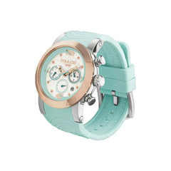 reloj MULCO  dama pulso silicona azul marino caja acero con calendario