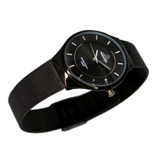 Reloj Pegaso Dama P6483BK-010101A Pulso Malla Negro Fondo Negro