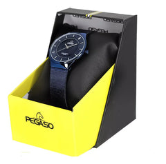 Reloj Dama Clasico Azul Malla Analogo
