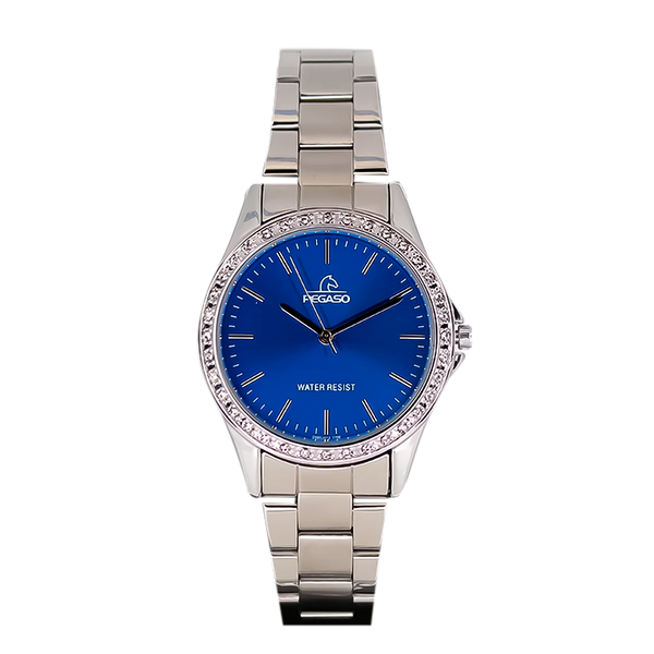 Reloj Pegaso Dama Analogo P6539S-071301A Acero Fondo Azul