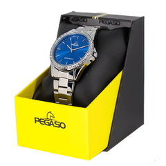 Reloj Pegaso Dama Analogo P6539S-071301A Acero Fondo Azul