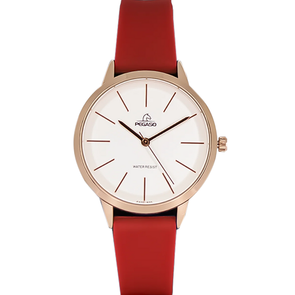 Reloj Pegaso Dama P6567RGE-17222A-2 Pulso Silicona Rojo