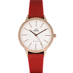 Reloj Pegaso Dama P6567RGE-17222A-2 Pulso Silicona Rojo