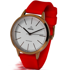 Reloj Pegaso Dama P6567RGE-17222A-2 Pulso Silicona Rojo