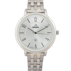 reloj pegaso dama plateado con calendario
