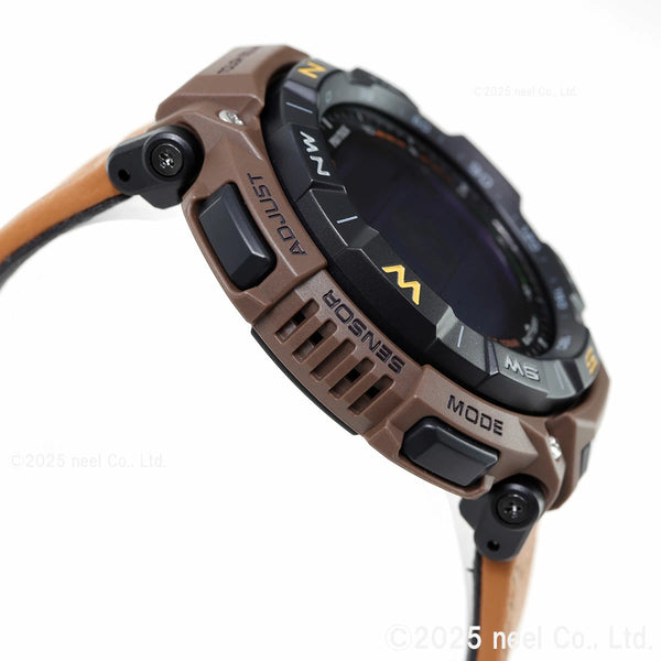 reloj protrek PRG-340L-5DR digital, pantalla de salida y puesta del sol, cronometro, temporizador, alarma, calendario, altímetro , brújula , barómetro