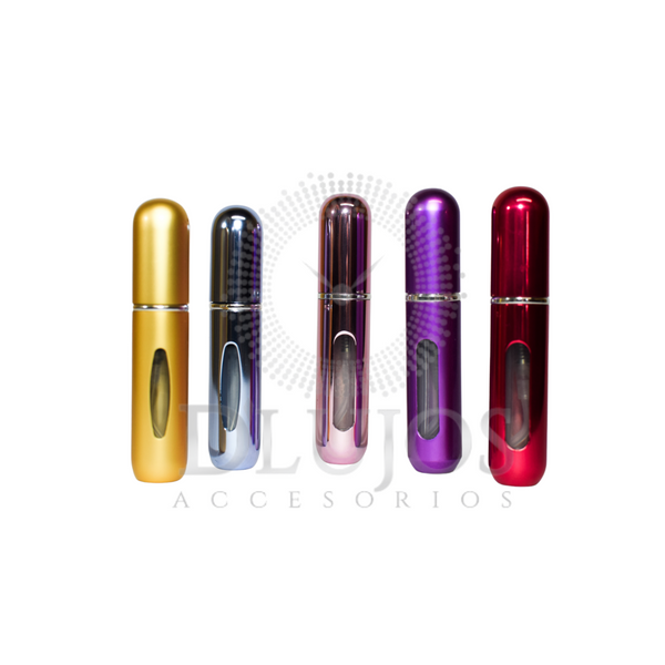 Perfumero Portatil recargable colores variados
