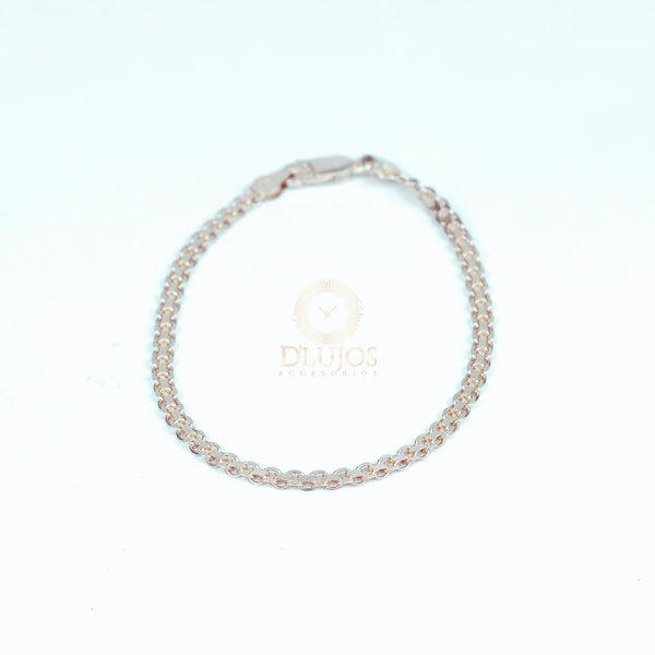 Pulsera de plata Tejido Chino 18.5cm 2mm