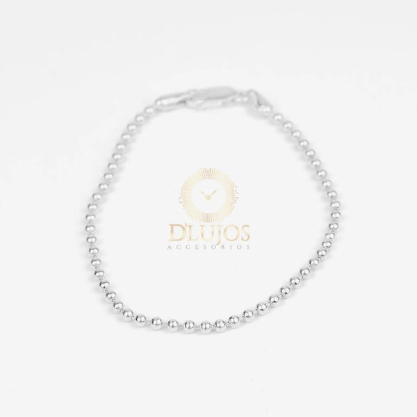 Pulsera de plata Tejido Militar 18cm 3mm