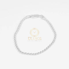 Pulsera de plata Tejido Militar 18cm 3mm