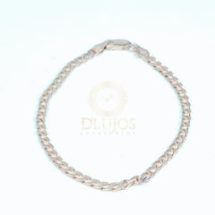 Pulsera de plata Tejido Pancer 21cm