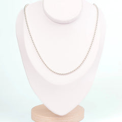 cadena militar Plata 925 70 cm bola 3mm