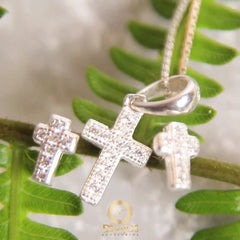 Set Plata 925 Mini Cruz Joyas