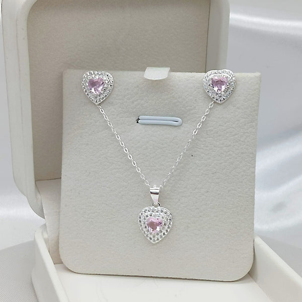 Set plata juego corazón mujer madre mamá