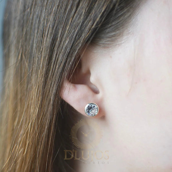 Topos Plata 925 Circon 8mm