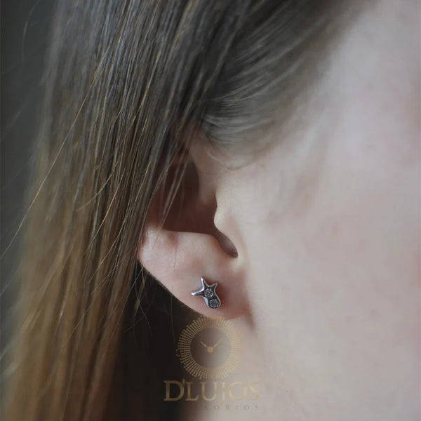 Topos Plata 925 Concha de Mar Rodinado