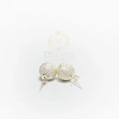 Topos Plata 925 Escarchados 8mm