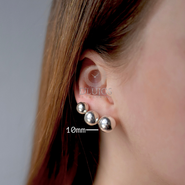 Topos plata 925 Bola lisa de 1mm 