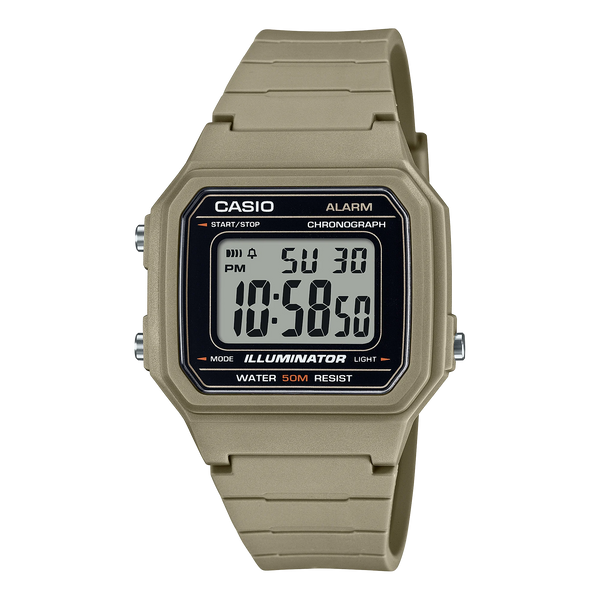 Reloj Casio Caballero W-217H-5AVDF Digital Resina Arena