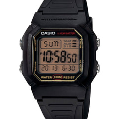 reloj casio digital con luz alarma. formato 24 y 12 h