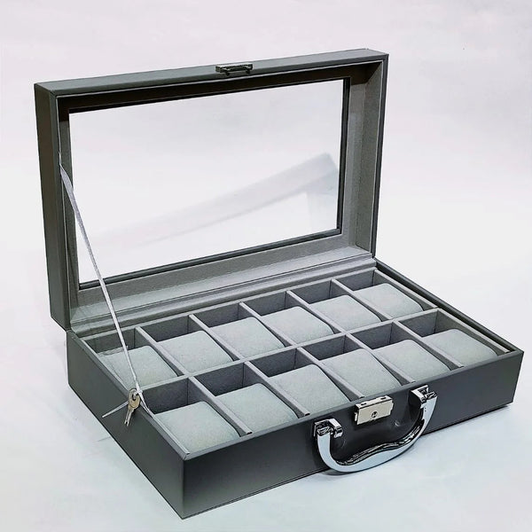 Relojera importada de 12 puestos ideal para conservar en buen estado los relojes