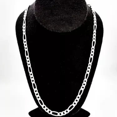 Cadena de Plata 60cm en tejido 3X1 figaro