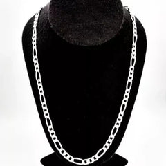 Cadena de Plata 60cm en tejido 3X1 figaro