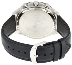 reloj edifice pulso en cuero negro caja en acero inoxidable 