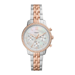 Reloj Fossil Dama ES5279 Acero Bicolor Fondo Nacarado