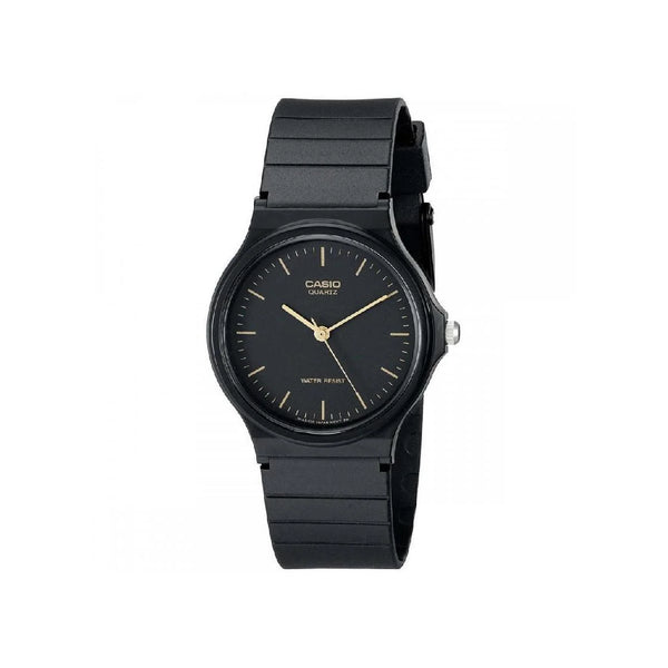 Reloj Casio Dama En Resina Totalmente Negro Resistente al Agua 