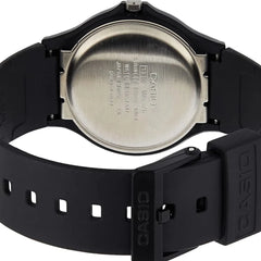 reloj casio unisex mq-76-9aldf resina negro con la esfera dorada 