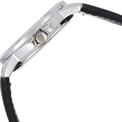 Reloj Casio Hombre MTP-V004L-1BUDF Pulso Cuero Negro Esfera Plateada