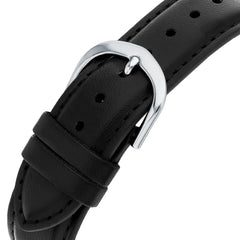 Reloj Casio Hombre MTP-V004L-1BUDF Pulso Cuero Negro Esfera Plateada