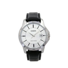 Reloj casio Caballero MTP-V004L-7AUDF Pulso en cuero  esfera plateada 