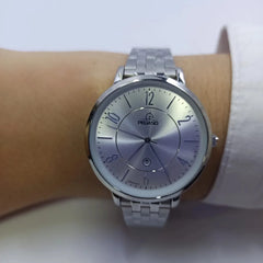 reloj pegaso dama plateado con calendario