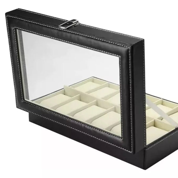 Relojera importada de 12 puestos ideal para conservar en buen estado los relojes