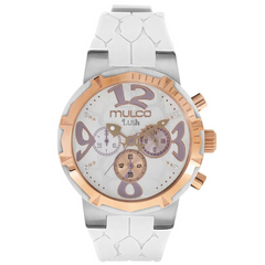 Reloj Mulco MW320637013 Dama Pulso Silcona Blanco