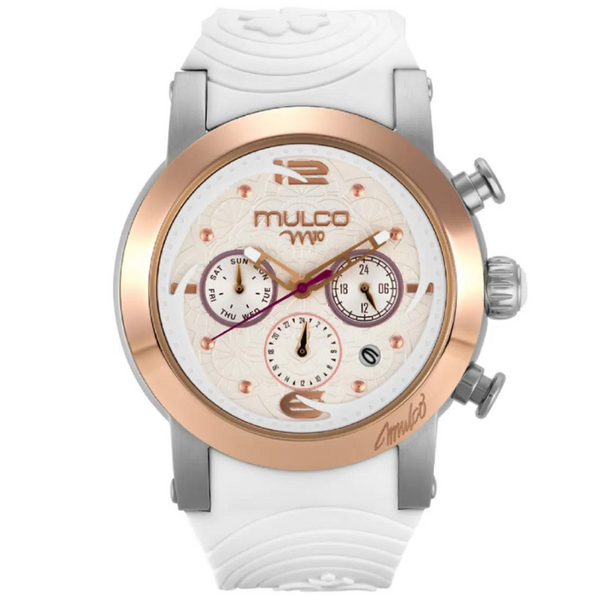 Reloj Mulco MW321837013 Dama Pulso Silicona Blanco
