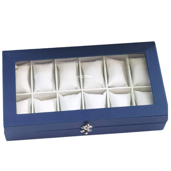 Relojera Azul y Blanca Mediana 12 puestos