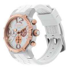 Reloj Mulco MW320637013 Dama Pulso Silcona Blanco