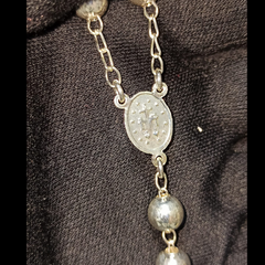 Camandula balín de plata 60cm 6mm