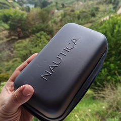 reloj nautica pulso rojo en silicona caja en acero inoxidable 