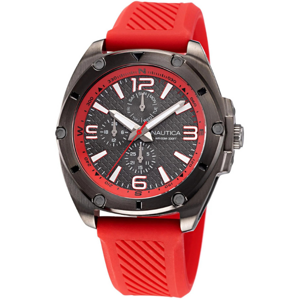 Reloj Nautica Naptcs223 Pulso Rojo