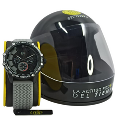 Reloj Yess Hombre 1151g-04 Pulso Silicona Gris