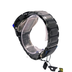 reloj yess hombre tipo buceo negro pavonado