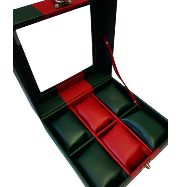 Relojera Verde y Roja Pequeña 6 puestos