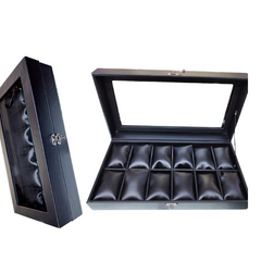 Relojera Organizador Para Reloj Negra Mediana 12 puestos