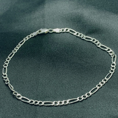 Tobillera de plata Tejido 3x1 ocartier 25.3cm